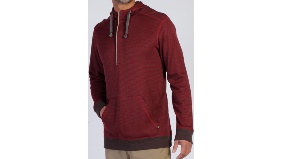 ExOfficio Isoclime Thermal Hoody - Mens-Tango/Coffee-Small