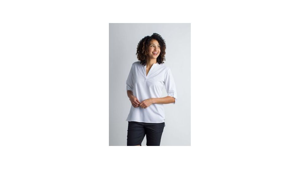 ExOfficio Kizmet 3/4 Sleeve Shirt Women's, White, S 20013092-1000_S