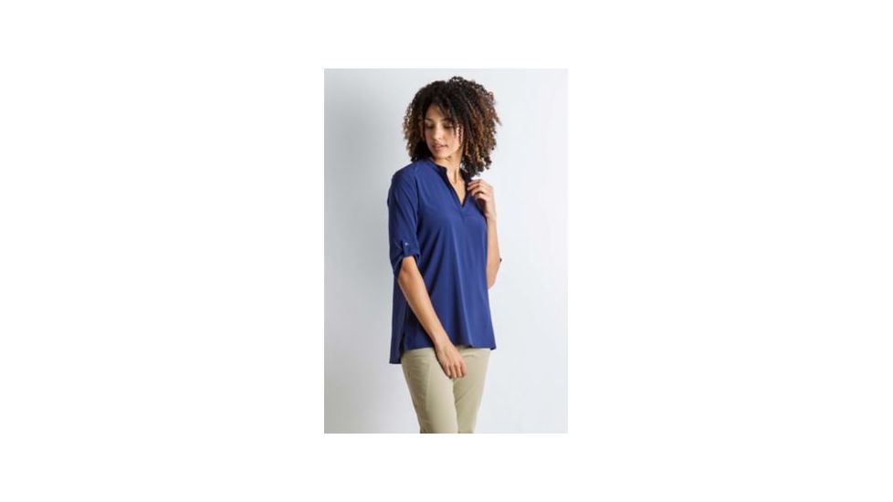 ExOfficio Kizmet 3/4 Sleeve Shirt Women's, Ink, S 20013092-5995_S