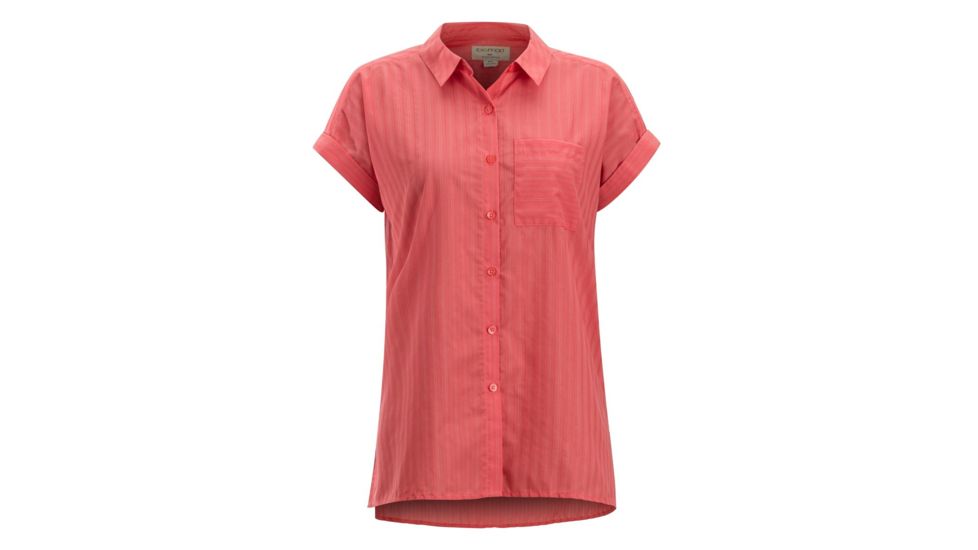 Demo, ExOfficio Lencia Short Sleeve - Women's, Spiced Coral, M, 20023097-3300-M