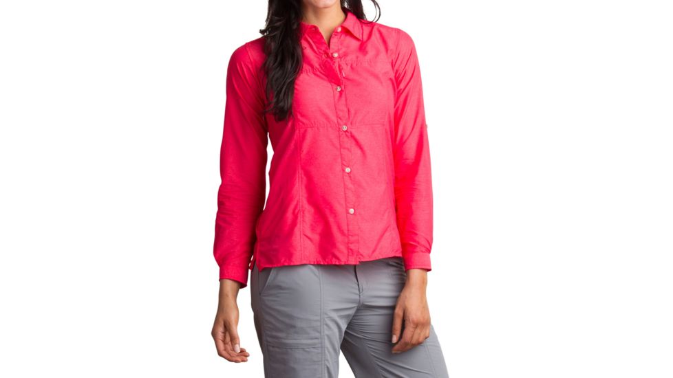 ExOfficio Lightscape Long Sleeve Shirt - Women's-Teaberry-Large