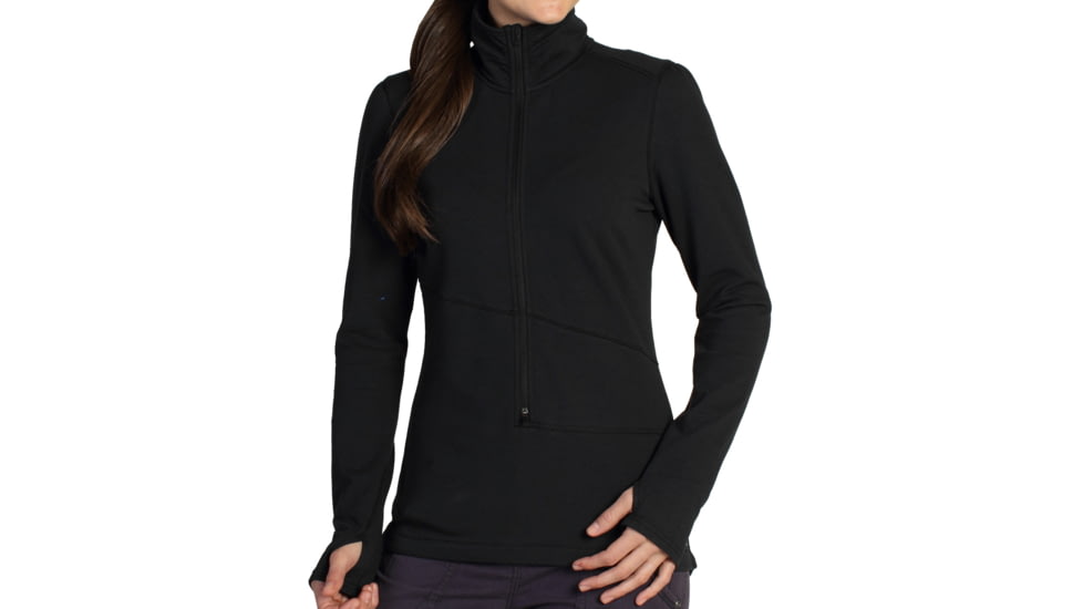 ExOfficio Mokha 1/2 Zip Shirt - Women's-Black-Small