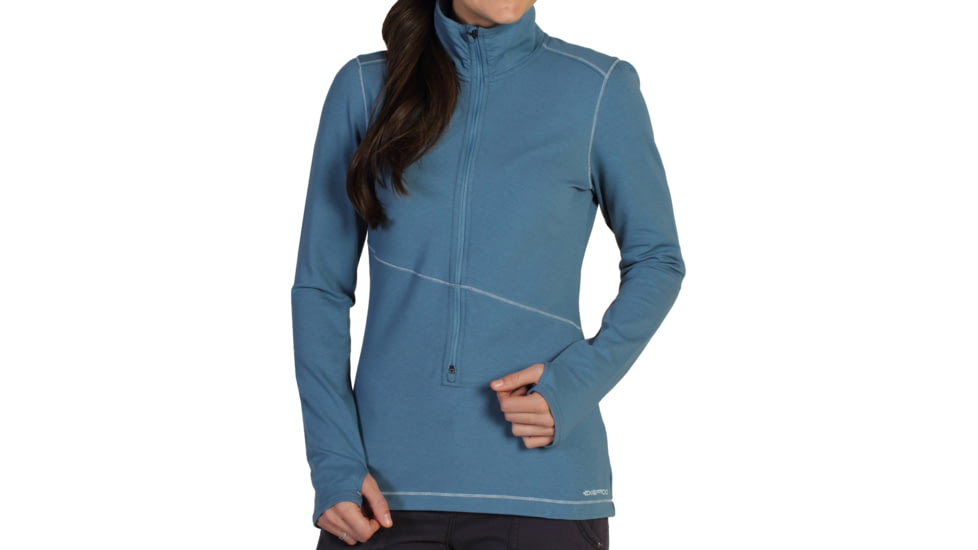 ExOfficio Mokha 1/2 Zip Shirt - Women's-Dusk-Small