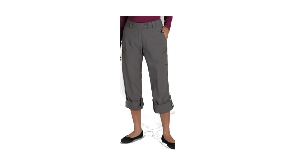 ExOfficio Nomad Roll-Up Pant - Womens-Slate-Regular Inseam-4