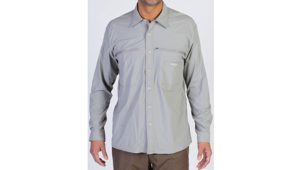 ExOfficio Reef Runner Long Sleeve - Mens-Cement-X-Large