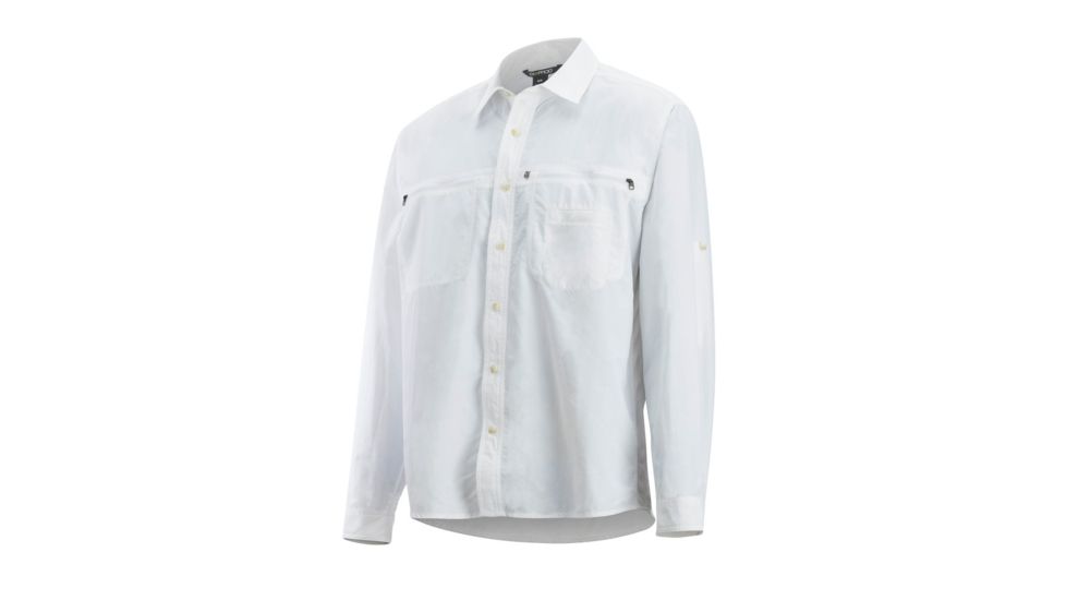 ExOfficio Reef Runner Long Sleeve, White, M, 1001-3344-1000-M