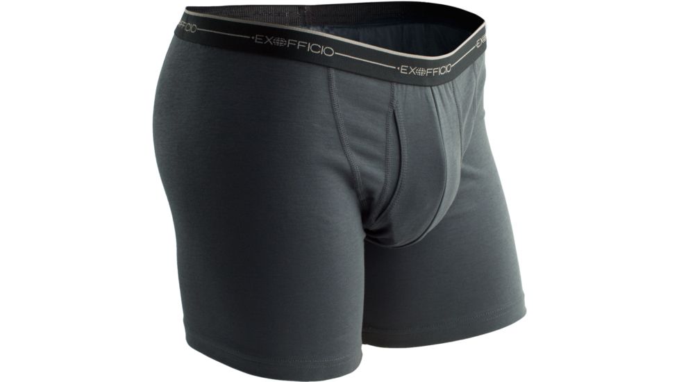 ExOfficio Sol Cool Boxer Brief - Men's-Carbon-Medium