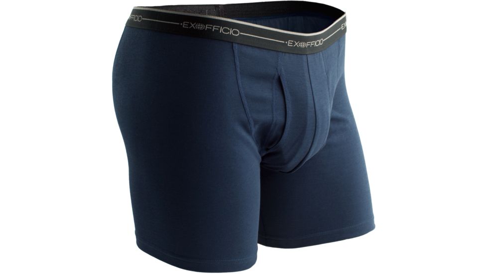 ExOfficio Sol Cool Boxer Brief - Men's-Navy-Medium