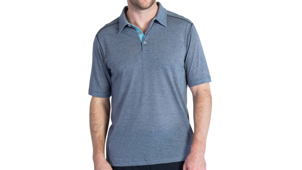 ExOfficio Sol Cool Jacquard Polo - Men's -Dk Pebble-X-Large