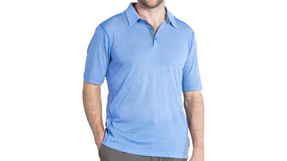 ExOfficio Sol Cool Jacquard Polo - Men's -Riviera-Medium