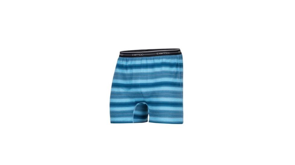 ExOfficio Sol Cool Print Boxer Mens, Deep Water Ombre, L, 12452895-7312-L