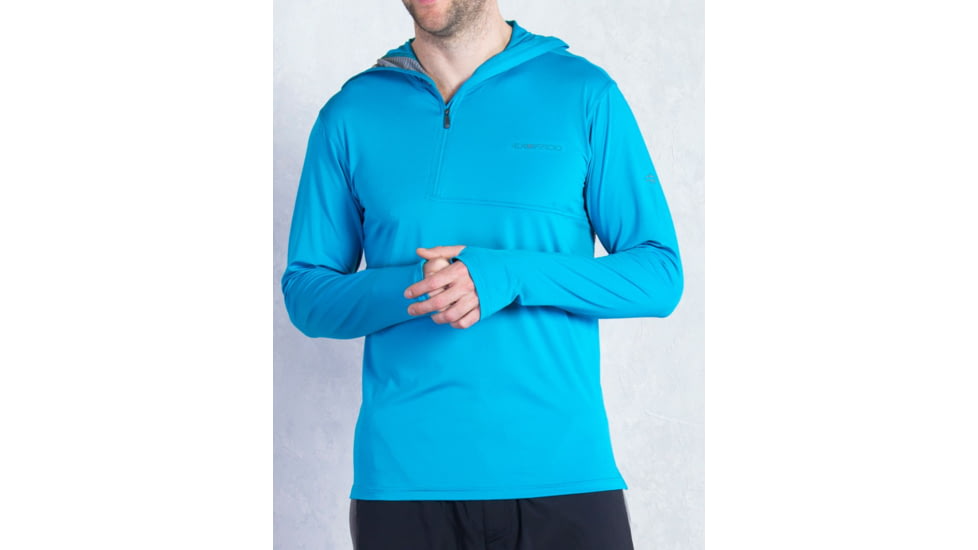 Sol Cool Ultimate Hoody - Mens-Deep Sea-Small