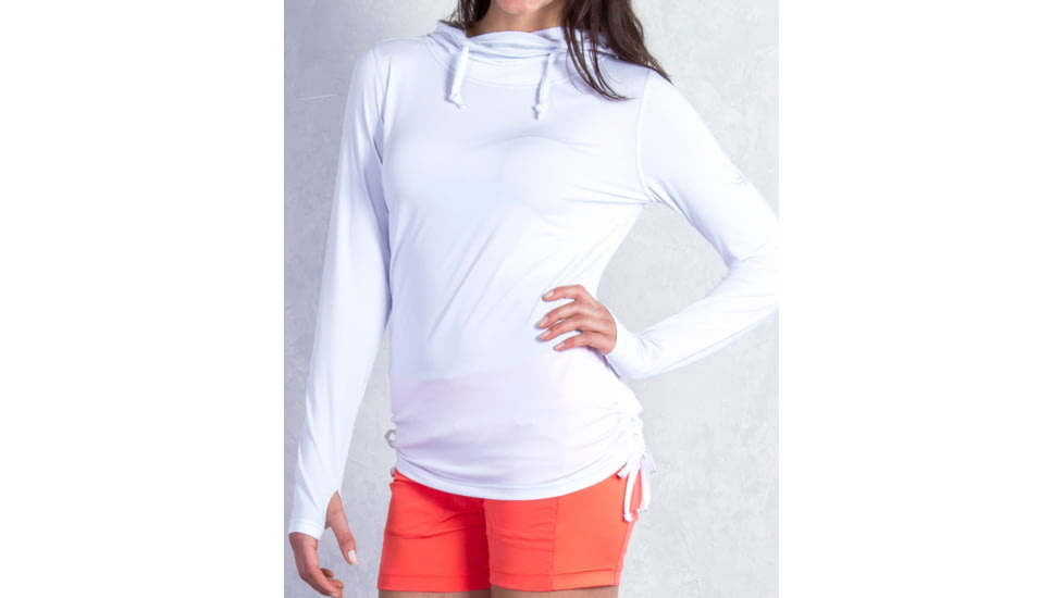 Sol Cool Ultimate Hoody - Womens-White-X-Small