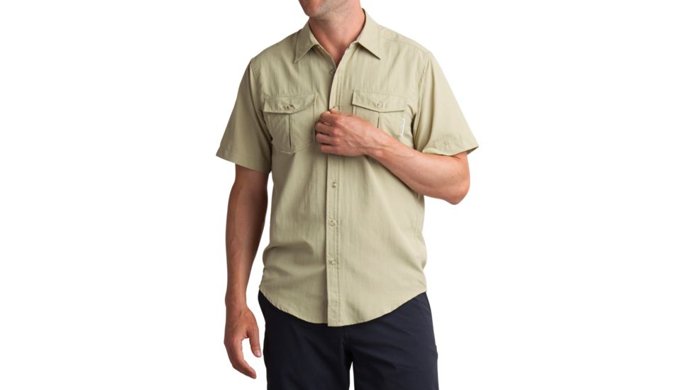 ExOfficio Sondar Short Sleeve Shirt - Men's-Light Khaki-X-Large