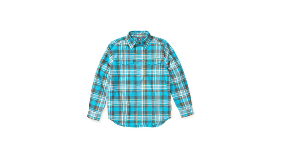 ExOfficio Stonefly Midweight Flannel Long Sleeve - Mens, Algiers Blue, Medium, 1001-3313-5328-M