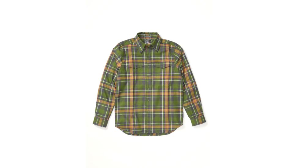 ExOfficio Stonefly Midweight Flannel Long Sleeve - Mens, Alpine Green, Medium, 1001-3313-6005-M