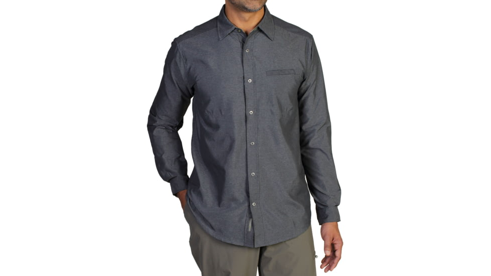 ExOfficio Trip'r Long Sleeve Shirt - Men's -Dk Pebble-X-Large