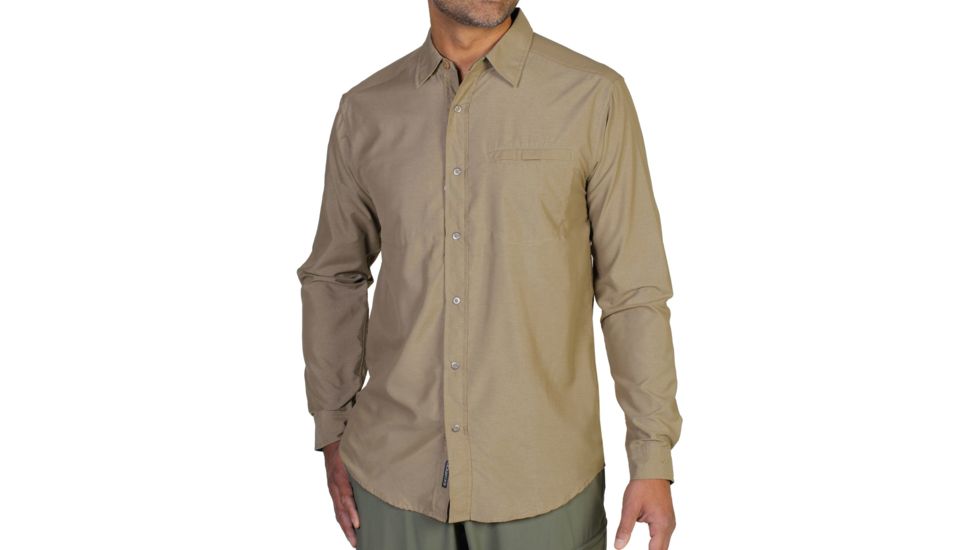 Tripr Long Sleeve Shirt - Mens -Walnut-Large