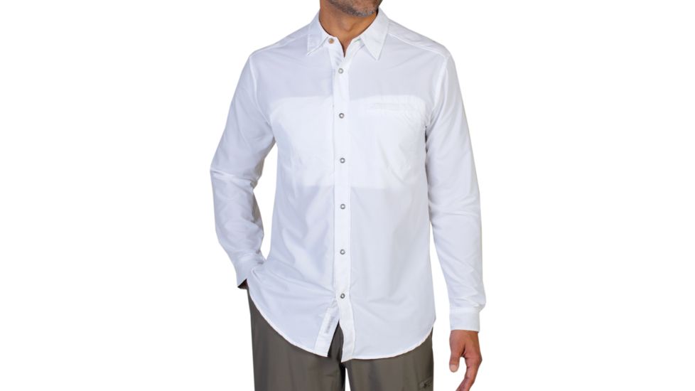 Tripr Long Sleeve Shirt - Mens -White-XXX-Large