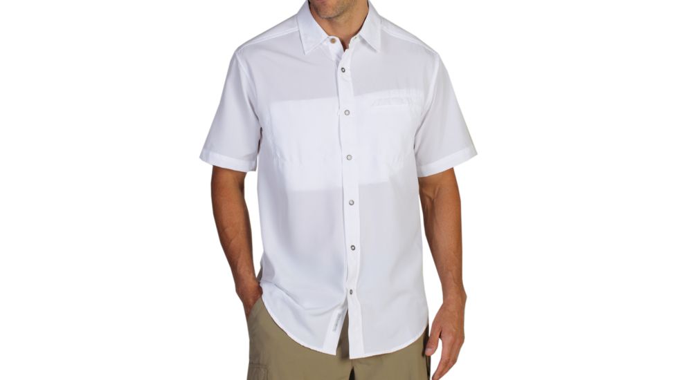 Tripr Short Sleeve Shirt - Mens -White-Small