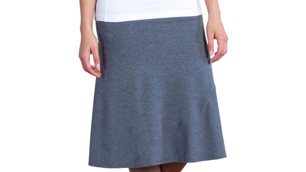ExOfficio Wanderlux Convertible Skirt - Women's-Charcoal Heather-Small
