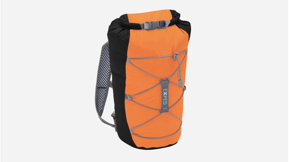 Exped Cloudburst 25 Dry Bag, Black/Orange, 7640147761971