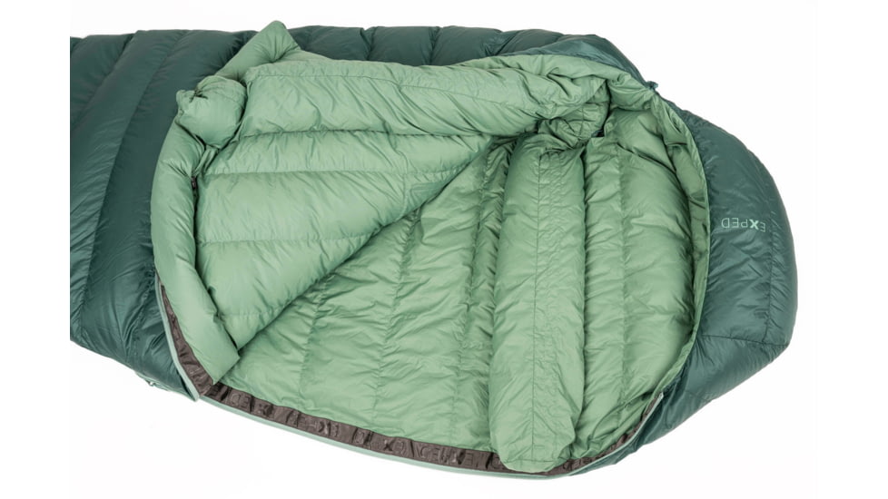 Exped Comfort 0C 30F Sleeping Bag, Left, Cypress, Long, 7640277842090