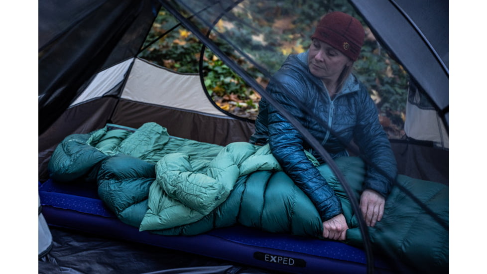 Exped Comfort 0C 30F Sleeping Bag, Left, Cypress, Long, 7640277842090