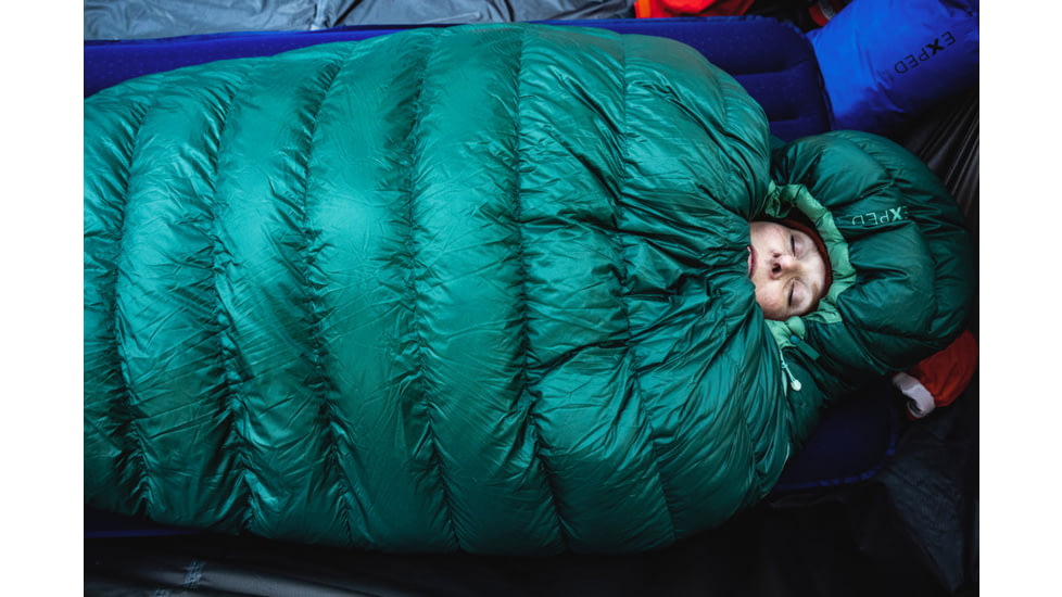 Exped Comfort 0C 30F Sleeping Bag, Left, Cypress, Long, 7640277842090