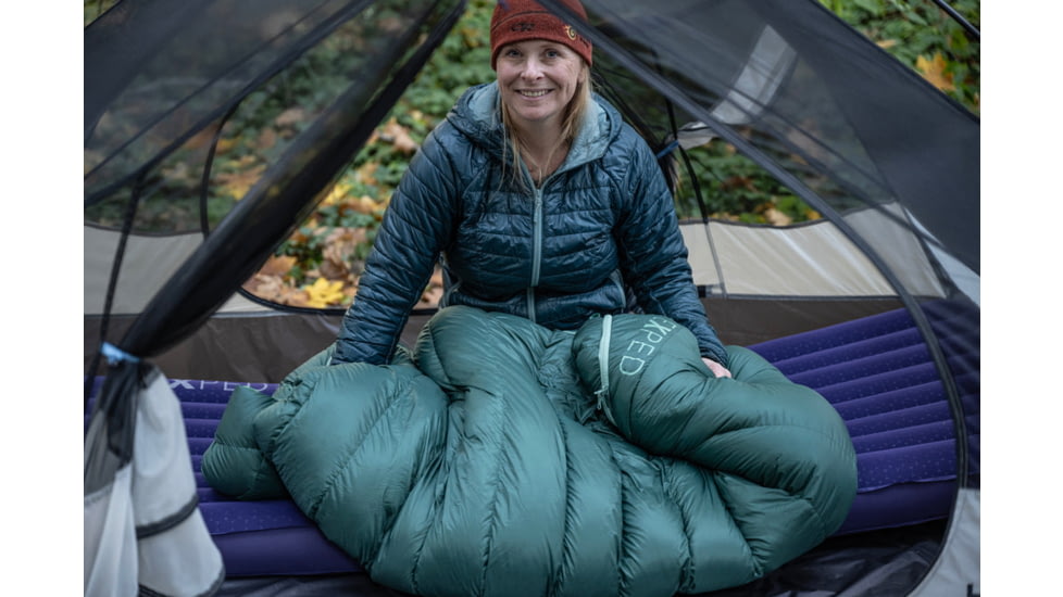 Exped Comfort 0C 30F Sleeping Bag, Left, Cypress, Long, 7640277842090