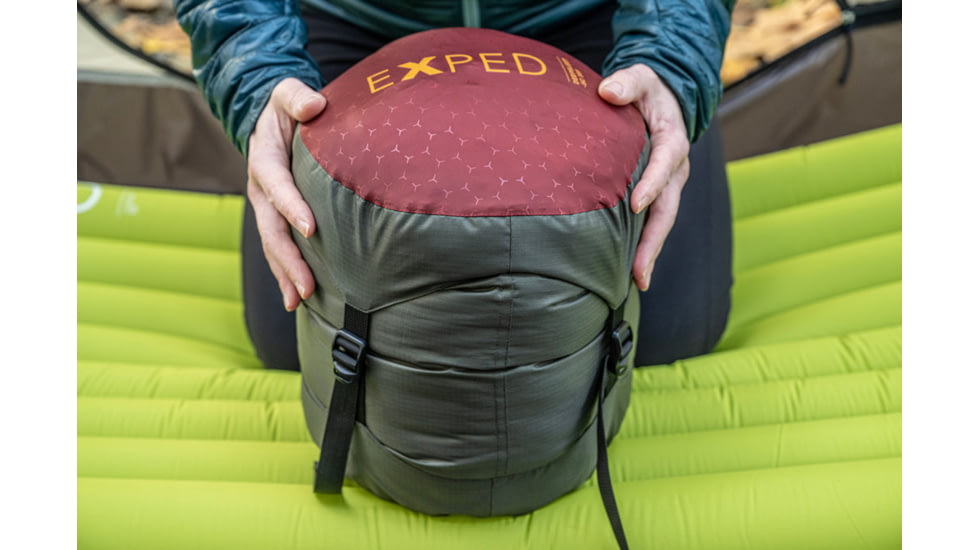 Exped Deepsleep -5C 20F Sleeping Bag, Left, Burgundy, Medium, 7640277846241