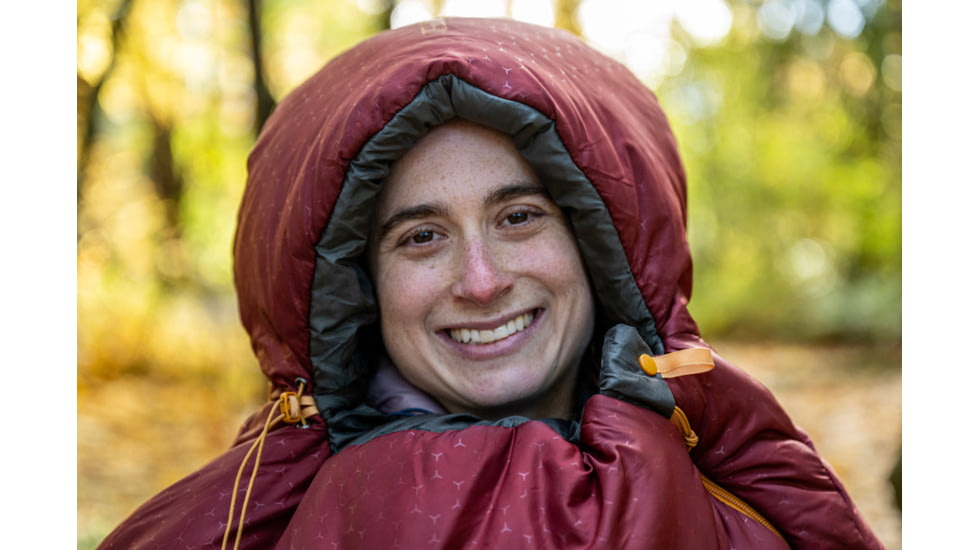 Exped Deepsleep -5C 20F Sleeping Bag, Left, Burgundy, Medium, 7640277846241