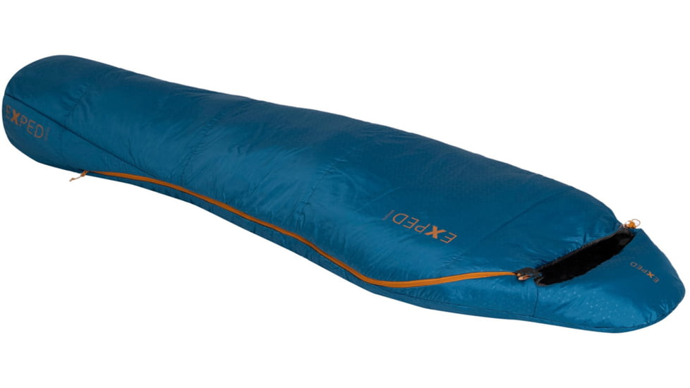 Exped Deepsleep 5C 45F Sleeping Bag, Left, Deep Sea, Long, 7640277846104