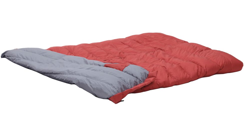 DeepSleep Duo 400 Sleeping Bag 700 Duck Down-Red-Regular-Right