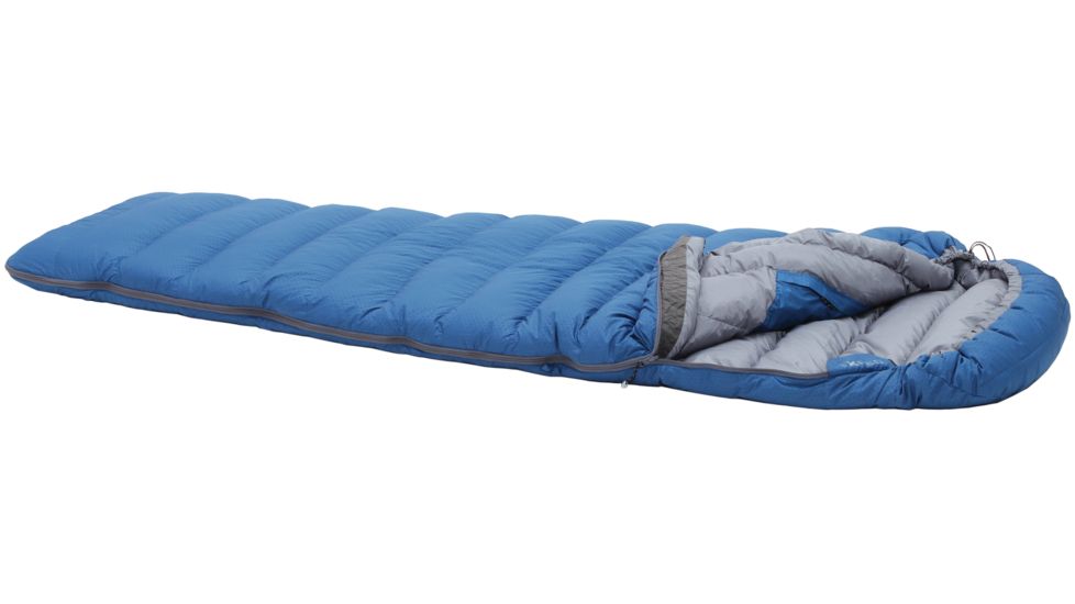 Versa 600 Sleeping Bag 700 Duck Down-Blue-Medium-Left
