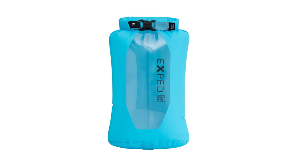 Exped Versa Clear Dry Bag, Cyan, 3L, 7640277848030