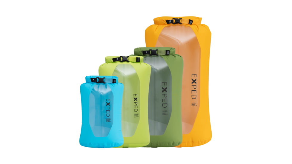 Exped Versa Clear Set 3/5/8/13 Dry Bag, Assorted, Multi-Size, 7640277848078