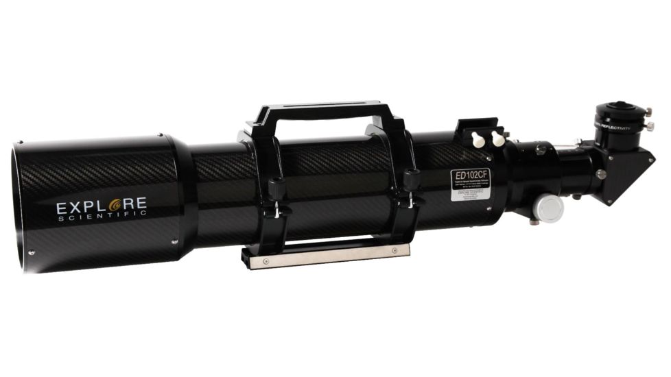Explore Scientific ED102 f/7 Air-Spaced Triplet Refractor Carbon Fiber Telescope w/EXOS-2GT GoTo Computerized German Equatorial Mount EDT10207CF-EXOS2GT