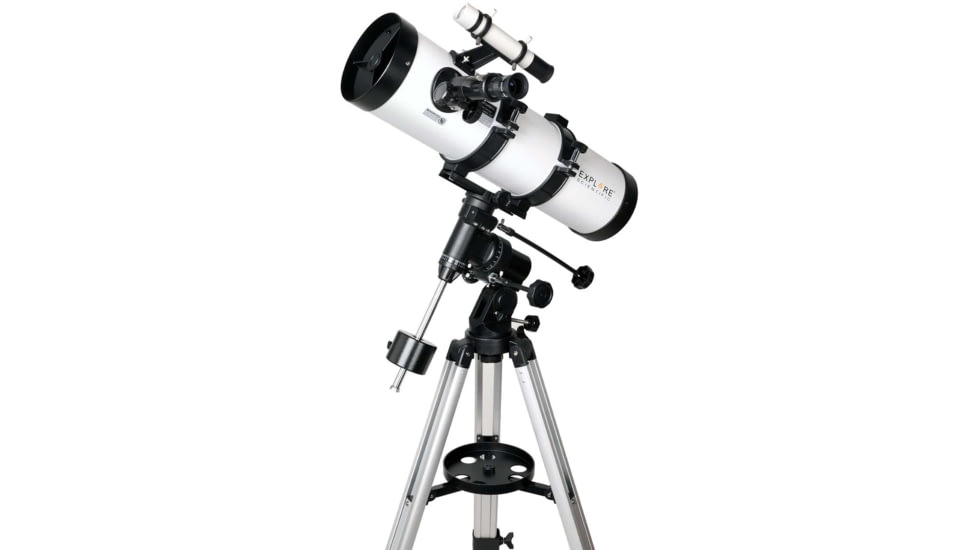Explore Scientific 134 mm f/4.9 Newtonian Reflector Telescope w/ Equatorial Mount, Black, ES-ON13449EQ3