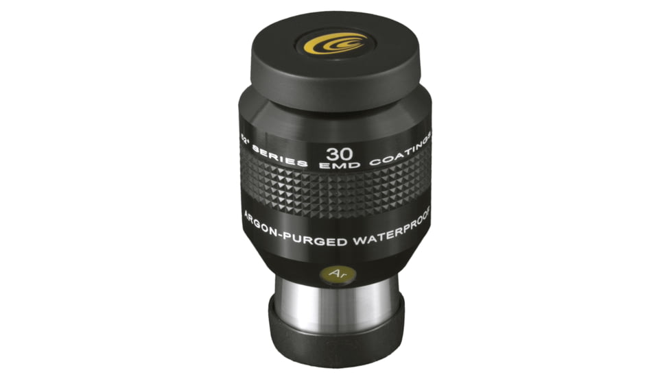 Explore Scientific 30 mm 52 Degrees Series Waterproof Eyepiece, Black w/ white lettering, ES logo, EPWP5230-01