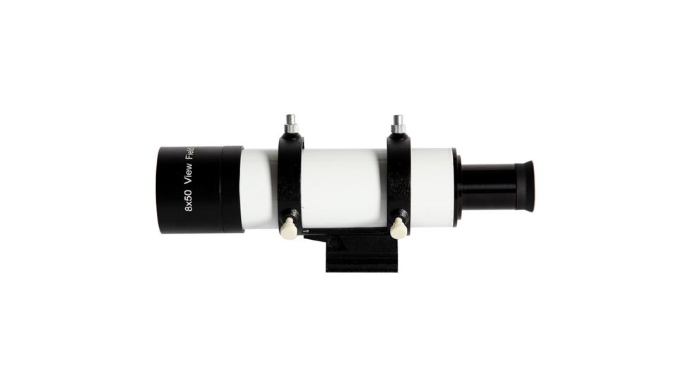 Explore Scientific 6 Degree Field of View 8x50 NON-Illuminated Finder Scope w/Bracket w/out Base,White VF0850S