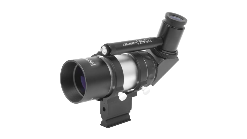 Explore Scientific 6 Degree Field of View 8x50 Polar Illuminated Erect Image Finder Scope,90 Degree Eyepiece,Bracket w/out Base,Silver VFEI0850-RA