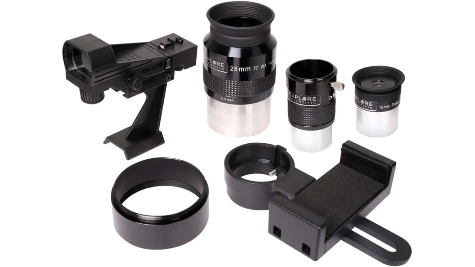 Explore Scientific 8-Inch f/5.9 Limited Edition Dobsonian Reflector Telescope, Ruby Red, ES-ON20859RR