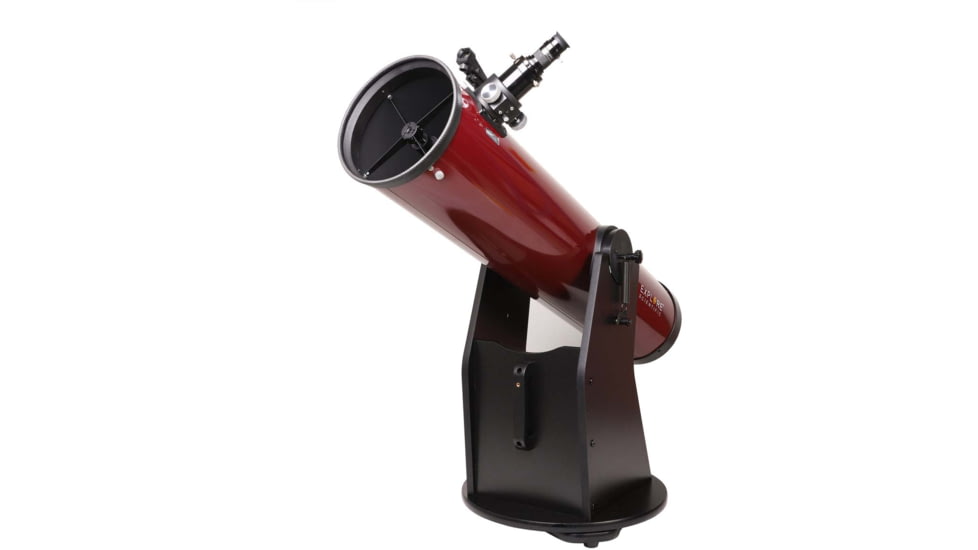 Explore Scientific 8-Inch f/5.9 Limited Edition Dobsonian Reflector Telescope, Ruby Red, ES-ON20859RR