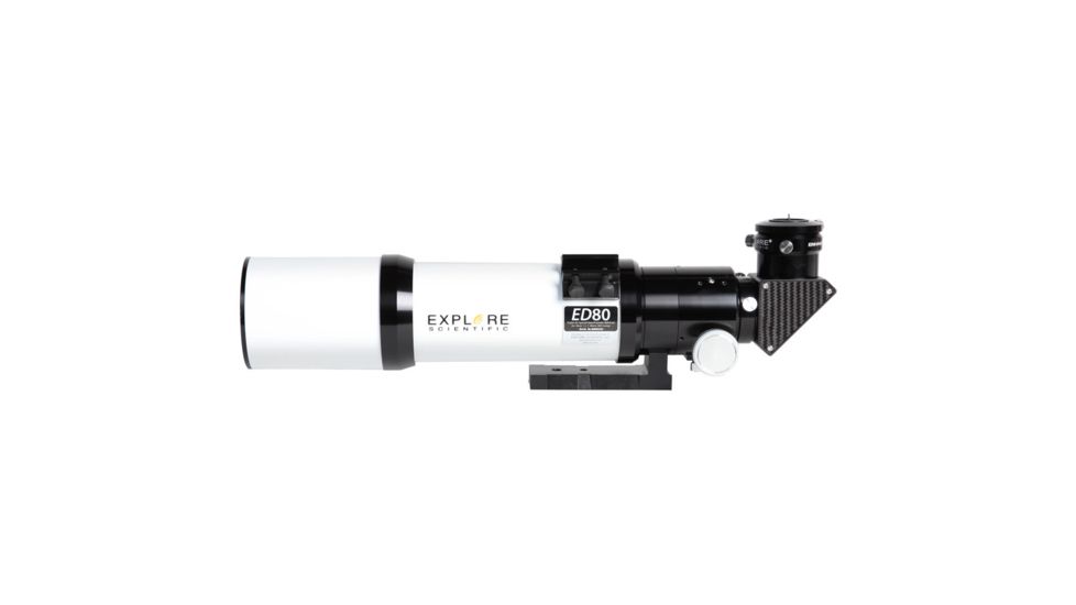 Explore Scientific ED 80 Classic White Essential Series f/6 Air Spaced Triplet Refractor Telescope ES-ED0806-01