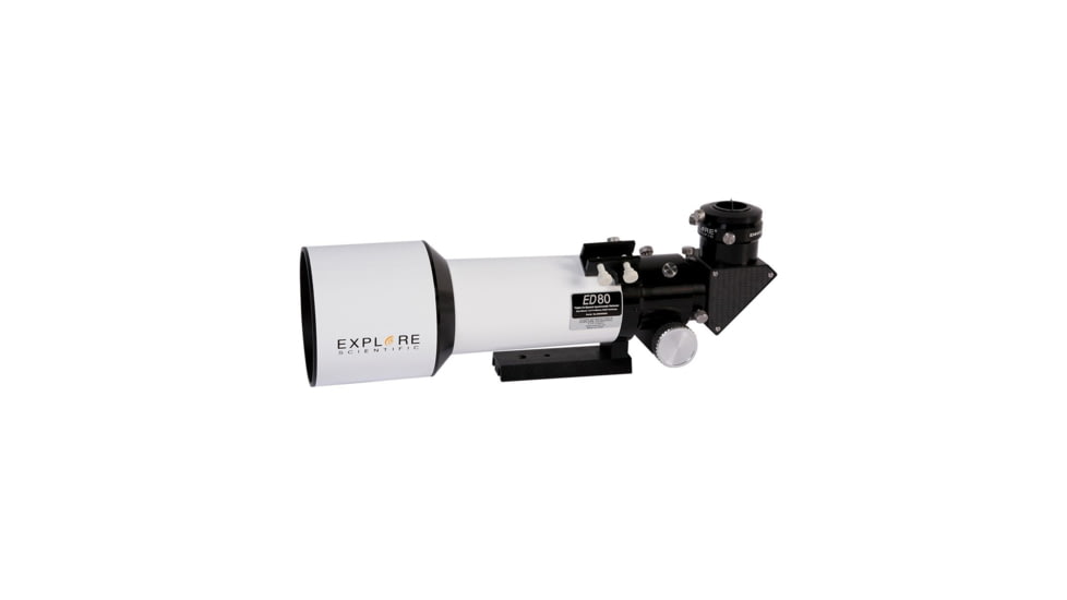 Explore Scientific ED 80 Classic White Essential Series f/6 Air Spaced Triplet Refractor Telescope ES-ED0806-01