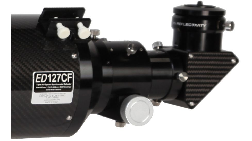Explore Scientific ED127 f/7.5 Air-Spaced Triplet Refractor Carbon Fiber Telescope w/Retractable Dew Shield EDT-127075-T3-CF