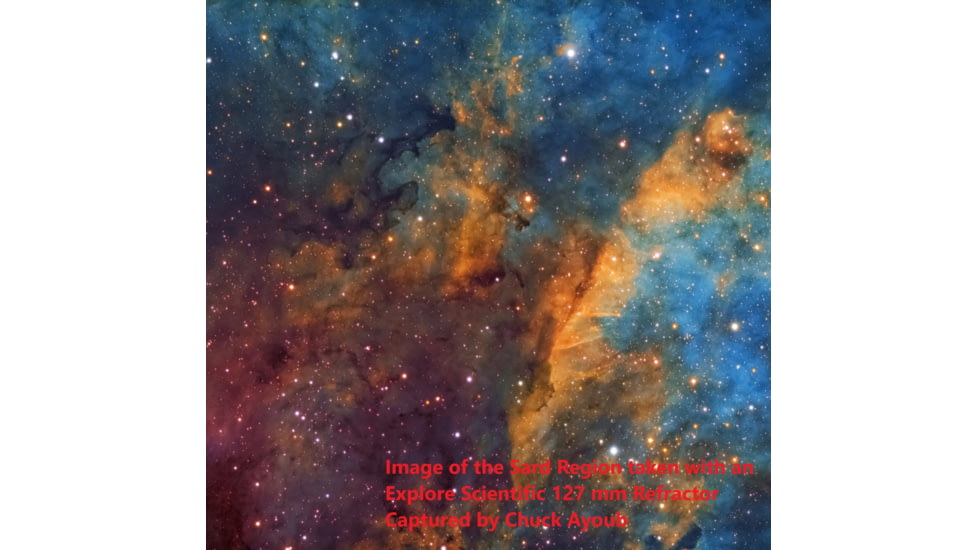 Explore Scientific ED127 Classic White Aluminum f/7.5 Air-Spaced Triplet w/ Hoya FCD100 Optics, FCD100-127075-01