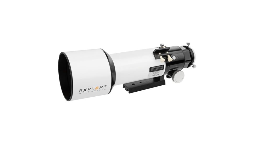 Explore Scientific ED80 Classic White Air Spaced Triplet,480mm Focal Length,2.5in HEX Focuser, FCD100-8006-01