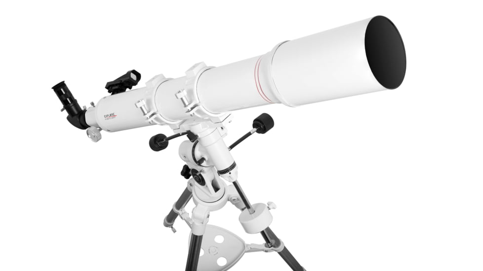 Explore Scientific FirstLight AR102mm Tube Refractor with EXOS Nano EQ3 with PMC8-1 GoTo, White, FL-AR1021000EQ3GT